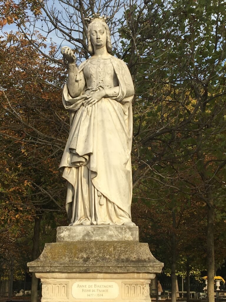 Statue of Anne de Bretagne Luxembourg Garden Paris